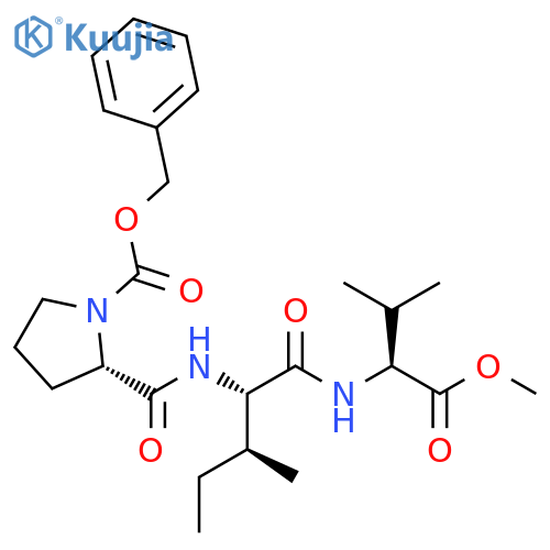 L-Valine, N-[N-[1-[(phenylmethoxy)carbonyl]-L-prolyl]-L-isoleucyl]-, methylester structure