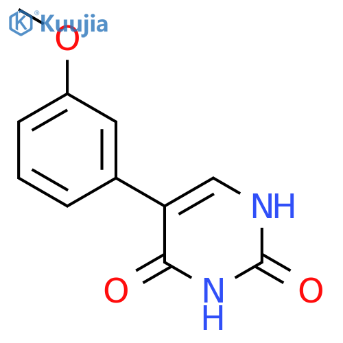 5-(3-methoxyphenyl)-2,4(1H,3H)-pyrimidinedione structure