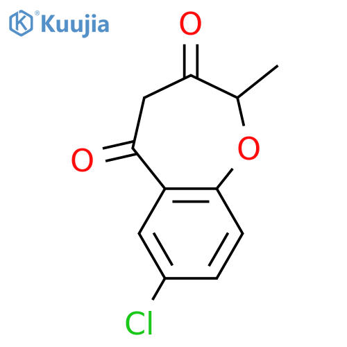 1-Benzoxepin-3,5(2H,4H)-dione, 7-chloro-2-methyl- structure