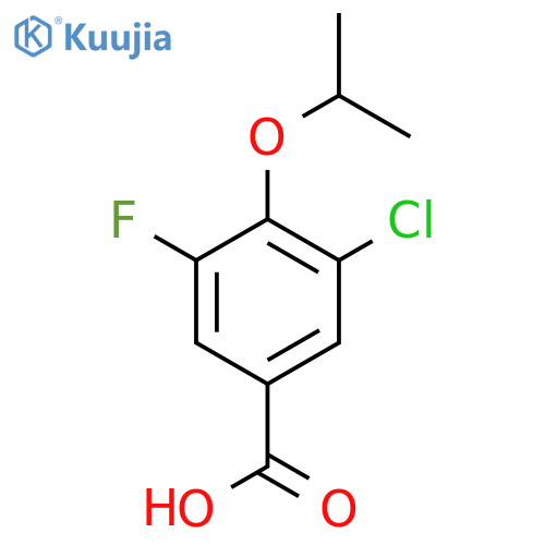 3-Chloro-5-fluoro-4-(1-methylethoxy)-benzoic acid structure