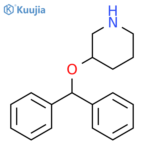 Piperidine, 3-(diphenylmethoxy)-, (±)- structure