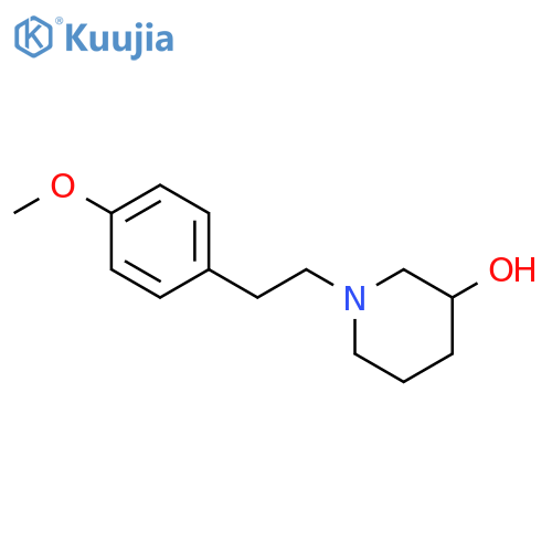 1-[2-(4-methoxyphenyl)ethyl]piperidin-3-ol structure