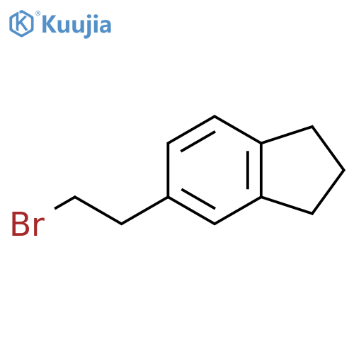 5-(2-bromoethyl)-2,3-dihydro-1H-indene structure