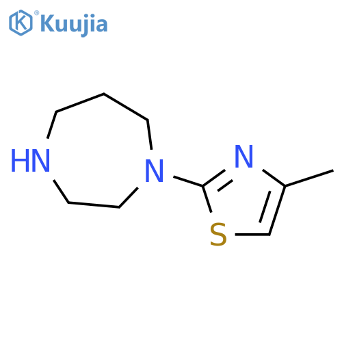 1-(4-methyl-1,3-thiazol-2-yl)-1,4-diazepane structure
