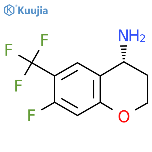 (4R)-7-FLUORO-6-(TRIFLUOROMETHYL)CHROMANE-4-YLAMINE structure
