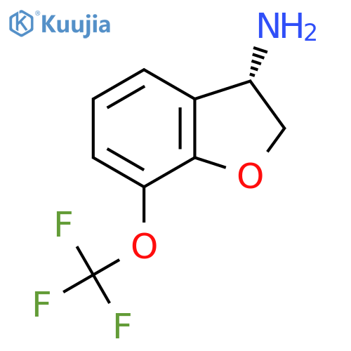 3-Benzofuranamine, 2,3-dihydro-7-(trifluoromethoxy)-, (3S)- structure