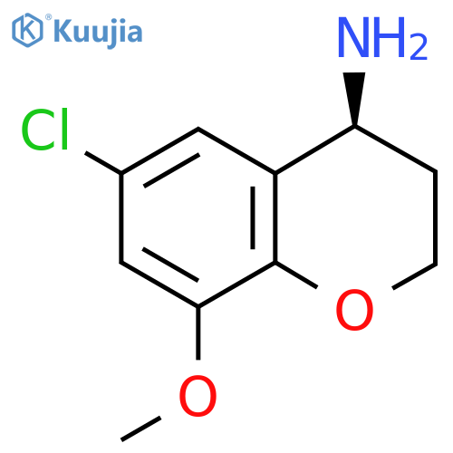 (4S)-6-CHLORO-8-METHOXYCHROMANE-4-YLAMINE structure