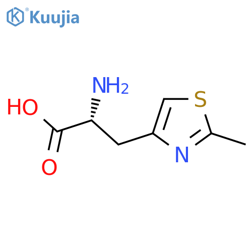 (2R)-2-amino-3-(2-methyl-1,3-thiazol-4-yl)propanoic acid structure