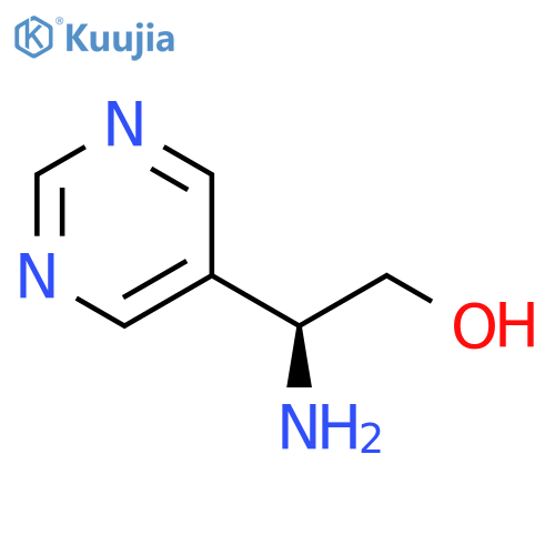 (2S)-2-amino-2-(pyrimidin-5-yl)ethan-1-ol structure