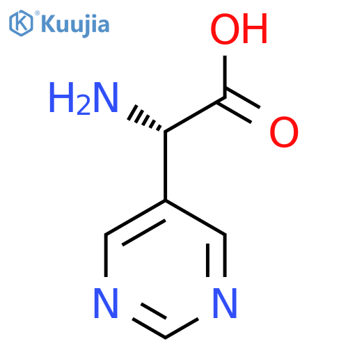 (2S)-2-amino-2-(pyrimidin-5-yl)acetic acid structure