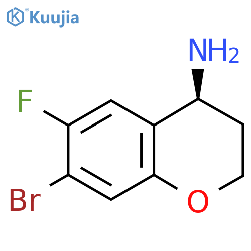 (S)-7-bromo-6-fluorochroman-4-amine structure
