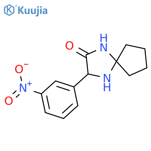 3-(3-Nitrophenyl)-1,4-diazaspiro[4.4]nonan-2-one structure