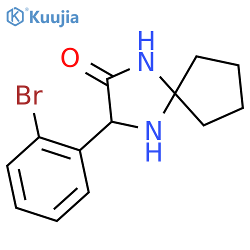 3-(2-Bromophenyl)-1,4-diazaspiro[4.4]nonan-2-one structure