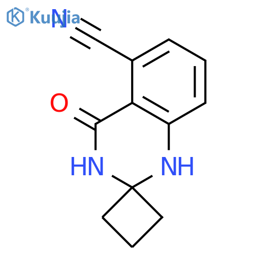 4'-Oxo-3',4'-dihydro-1'H-spiro[cyclobutane-1,2'-quinazoline]-5'-carbonitrile structure