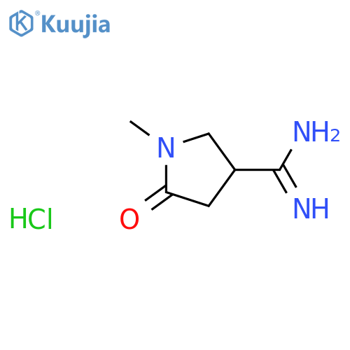 1-Methyl-2-oxopyrrolidine-4-carboxamidine Hydrochloride structure