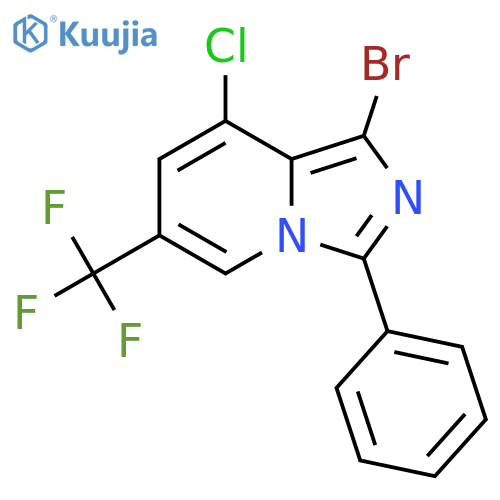 1-bromo-8-chloro-3-phenyl-6-(trifluoromethyl)imidazo[1,5-a]pyridine structure