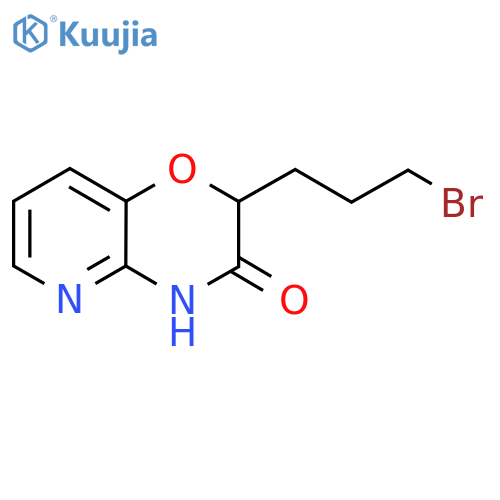 2-(3-Bromopropyl)-2H,3H,4H-pyrido-3,2-b1,4oxazin-3-one structure