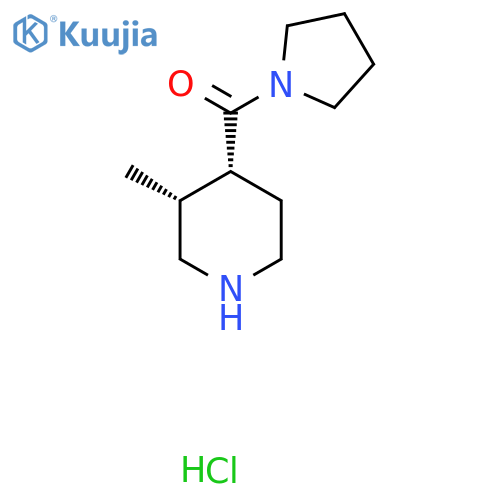 (CIS-3-METHYLPIPERIDIN-4-YL)(PYRROLIDIN-1-YL)METHANONE HCL structure