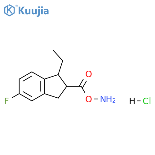 Ethyl 2-Amino-5-fluoro-2,3-dihydro-1H-indene-2-carboxylate Hydrochloride structure