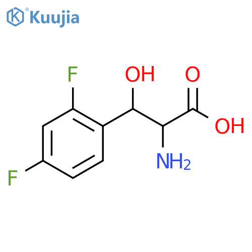 2-amino-3-(2,4-difluorophenyl)-3-hydroxypropanoic acid structure