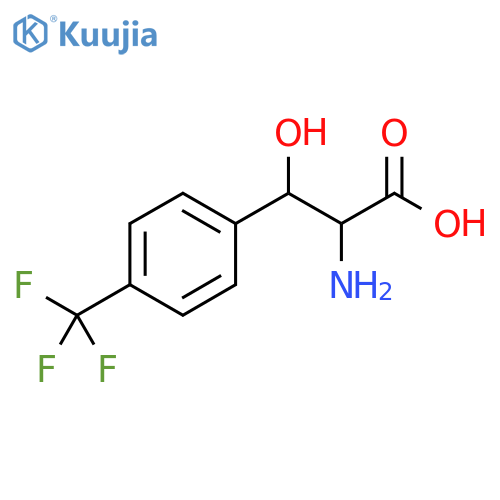 2-amino-3-hydroxy-3-4-(trifluoromethyl)phenylpropanoic acid structure
