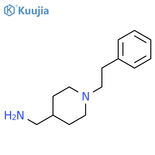 1-1-(2-Phenylethyl)piperidin-4-ylmethanamine structure