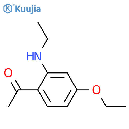 Ethanone,1-[4-ethoxy-2-(ethylamino)phenyl]- structure