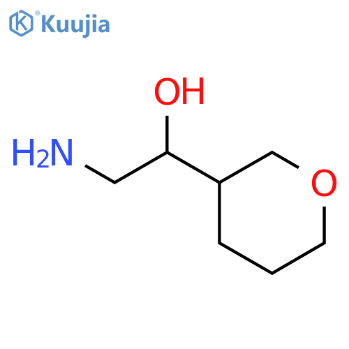 2-amino-1-(oxan-3-yl)ethan-1-ol structure