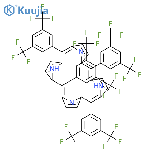 21H,23H-porphine, 5,10,15,20-tetrakis[3,5-bis(trifluoromethyl)phenyl]- structure