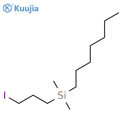Heptyl(3-iodopropyl)dimethylsilane structure