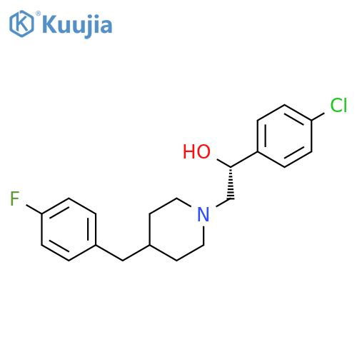 (1R)-1-(4-CHLOROPHENYL)-2-[4-(4-FLUOROBENZYL)PIPERIDIN-1-YL]ETHAN-1-OL structure
