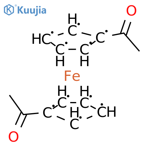 1,1-Diacetylferrocene, 97% structure