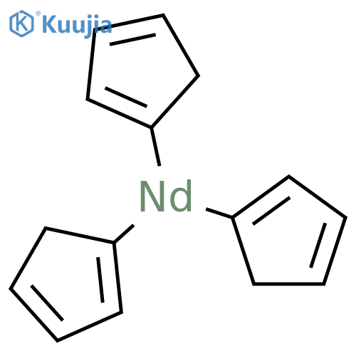 Tris(cyclopentadienyl)neodymium structure