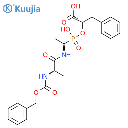 8-Oxa-2,5-diaza-7-phosphadecanedioicacid, 7-hydroxy-3,6-dimethyl-4-oxo-9-(phenylmethyl)-, 1-(phenylmethyl) ester,7-oxide, (3S,6R,9S)- structure