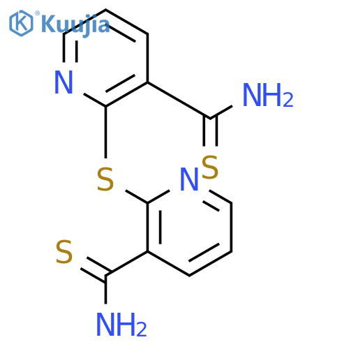3-Pyridinecarbothioamide, 2,2'-thiobis- structure