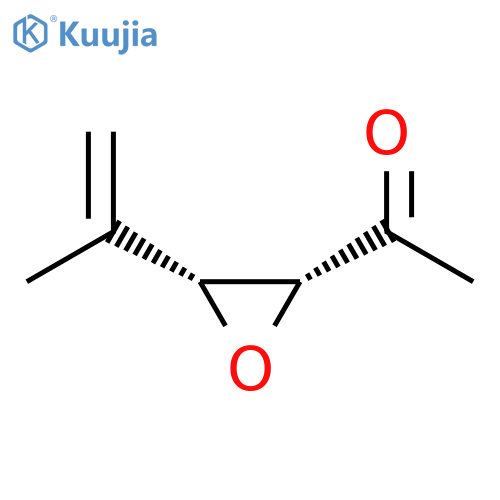 Ethanone, 1-[3-(1-methylethenyl)oxiranyl]-, cis- (9CI) structure