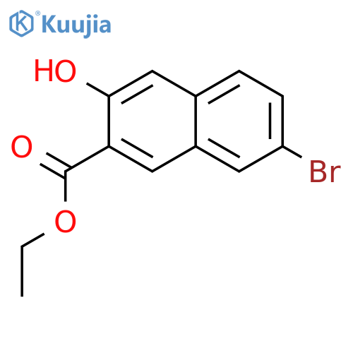 Ethyl 7-bromo-3-hydroxy-2-naphthoate structure