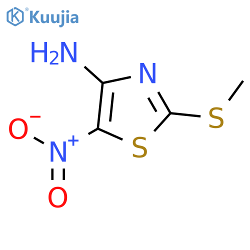 4-Thiazolamine,2-(methylthio)-5-nitro- structure