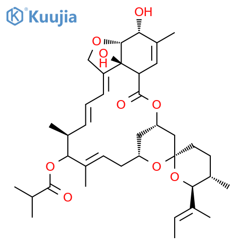 Milbemycin B,5-O-demethyl-28-deoxy-6,28-epoxy-13-(2-methyl-1-oxopropoxy)-25-(1-methyl-1-propenyl)-,(6R,13R,25S)- (9CI) structure