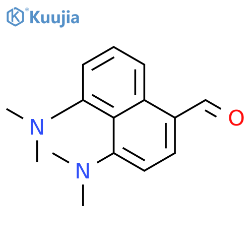 4,5-bis(dimethylamino)naphthalene-1-carbaldehyde structure