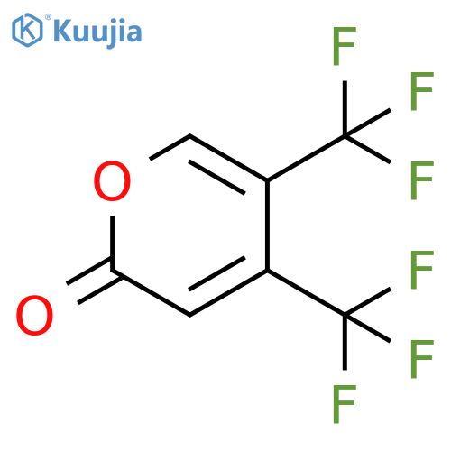 2H-Pyran-2-one, 4,5-bis(trifluoromethyl)- structure