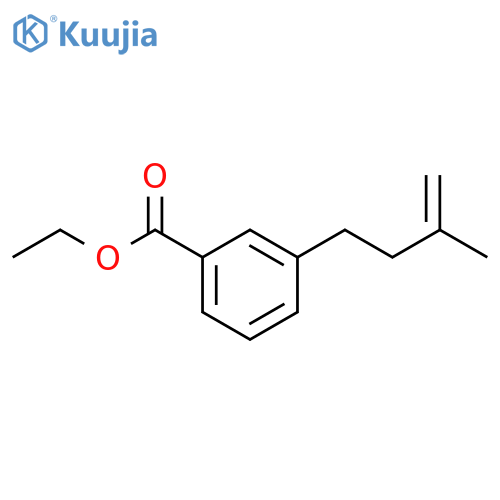 ethyl 3-(3-methylbut-3-enyl)benzoate structure