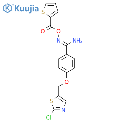 (Z)-[amino({4-[(2-chloro-1,3-thiazol-5-yl)methoxy]phenyl})methylidene]aminothiophene-2-carboxylate structure
