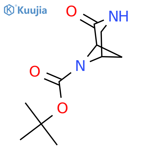 Tert-butyl 2-oxo-3,6-diazabicyclo[3.1.1]heptane-6-carboxylate structure