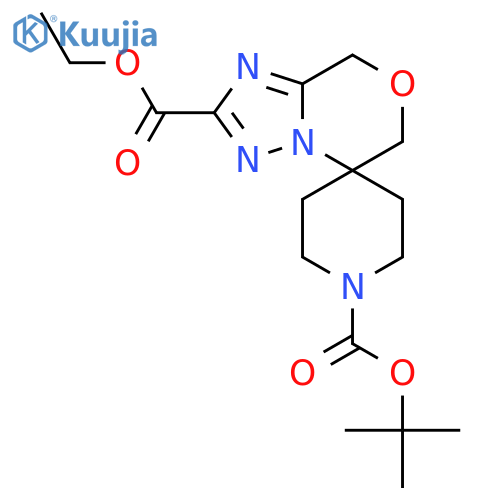 1-Tert-Butyl 2-Ethyl 6,8-Dihydrospiro1,2,4Triazolo5,1-C1,4Oxazine-5,4-Piperidine-1,2-Dicarboxylate structure