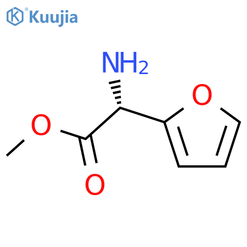 2-Furanacetic acid, a-amino-, methyl ester, (R)- (9CI) structure