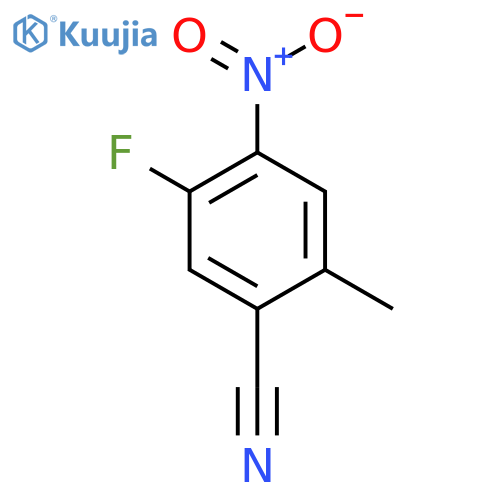5-Fluoro-2-methyl-4-nitrobenzonitrile structure