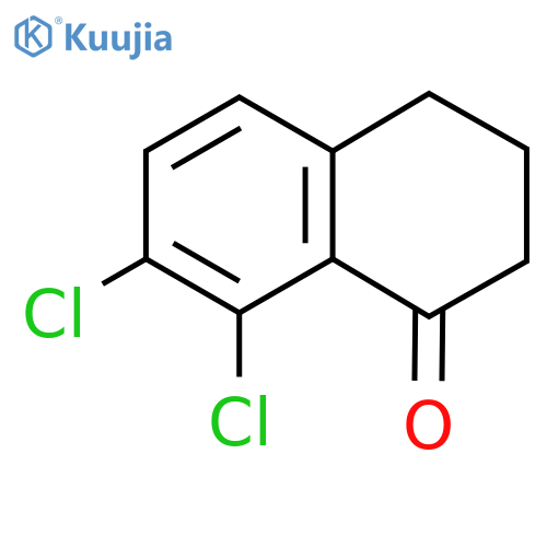 7,8-dichloro-1,2,3,4-tetrahydronaphthalen-1-one structure