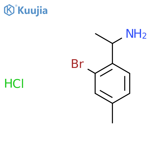 1-(2-bromo-4-methylphenyl)ethan-1-amine structure