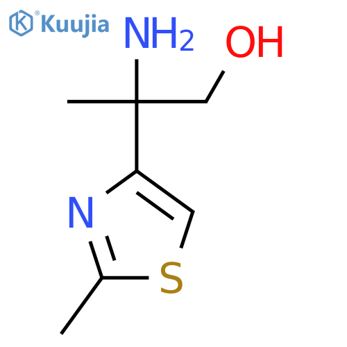 2-amino-2-(2-methyl-1,3-thiazol-4-yl)propan-1-ol structure